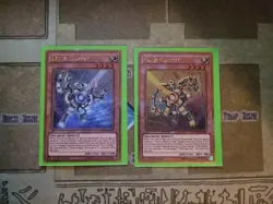 YUGIOH GOLD GADGET + SILVER GADGET MVP1 GOLD 1ST EDITION NM - Image 1