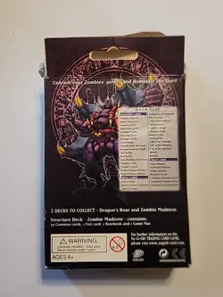 1996 Yugioh TCG Structure Deck Zombie Madness 1st Edition English Open Box - Image 2