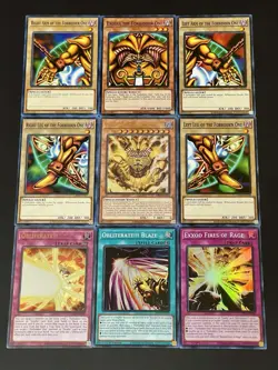 Exodia Full 5 Piece Set + Incarnate + Obliterate!!! + Blaze + Rage | YuGiOh! - Image 1