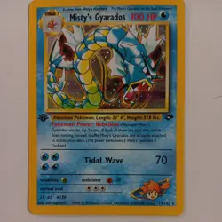 Misty’s Gyarados 13/132 1st Edition Gym Challenge Holo Pokemon Card - Image 1