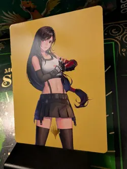 MTG Tifa, Martial Artist Art Card (Gold-Stamped Planeswalker Symbol) Art Series - Image 3