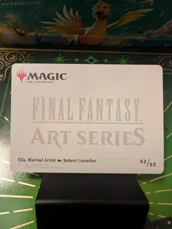 MTG Tifa, Martial Artist Art Card (Gold-Stamped Planeswalker Symbol) Art Series - Image 4