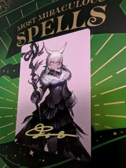 Y'shtola, Night's Blessed Art Card (53) (Gold-Stamped Signature) Art Series NM - Image 4
