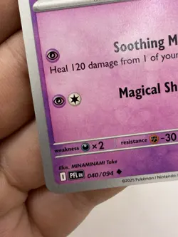 Meloetta 040/094 Phantasmal Flames Regular Uncommon Pokemon 2025 TCG Card NM - Image 4