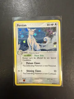 Pokemon Card - Persian EX FireRed & LeafGreen 44/112 Reverse Holo Rare - MINT - Image 1