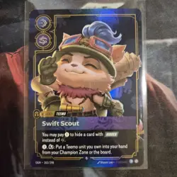 Foil Riftbound Teemo Card 263/298 card English Ver League Of Legends - Image 1