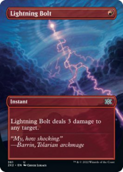 Magic MTG - Lightning Bolt - Double Masters 2022 Extras - MINT/NMINT - EN - Image 1