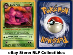 2000 Pokemon, Team Rocket, #41/82 Dark Muk, 1st Edition, Uncommon - Image 1
