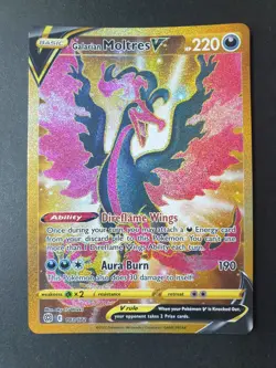 Galarian Moltres V 183/172 GOLD Secret Rare Brilliant Stars Pokemon | NEAR MINT - Image 1