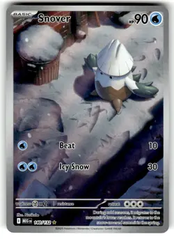 Pokemon TCG ME01: Mega Evolution #140/132 Snover LP - Image 1