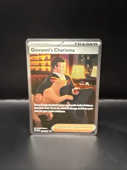 Pokemon TCG Giovanni's Charisma 204/165 Sv: Scarlet & Violet 151 Holo - Image 1
