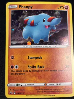 Phanpy SWSH117 Pokemon Sword & Shield Black Star Promo Holo 2021 NM-Mint - Image 1