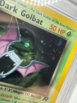 DARK GOLBAT (PSA 7) Pokemon Team Rocket Holo (Swirl) 7/82 - Image 3