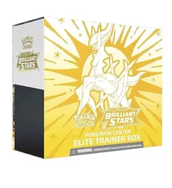 Pokemon TCG Sword Shield Brilliant Stars Pokemon Center Elite Trainer Box SEALED - Image 1