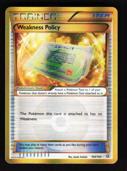 Weakness Policy 164/160 Primal Clash Rare Secret Pokemon LP - Image 1