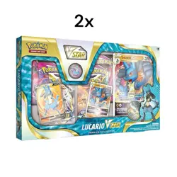 2x Pokemon TCG Lucario VSTAR Premium Collection Box - Image 1