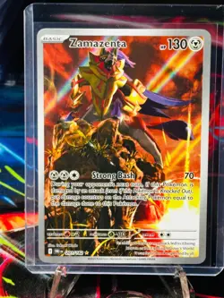 Zamazenta 201/182 IR Destined Rivals Sv10 ILLUSTRATION RARE HOLO Pokemon English - Image 1