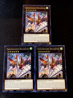 Transcendosaurus Drillygnathus (X3) WISU-EN005 Yugioh 1st Edition (New) - Image 1
