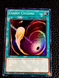 Cosmic Cyclone RA02-EN061 Yugioh 1st Edition Super Rare - Image 1