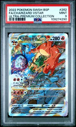 PSA 9 MINT Charizard VSTAR SWSH262 PROMO Ultra-Premium UPC Pokemon Card - Image 1