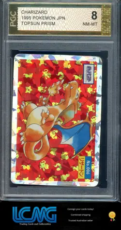 PGC 8 Pokemon 1995 Topsun Prism Charizard Japanese Card *Crease* - Image 1