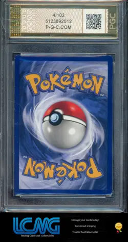 PGC 10 GRADED Pokemon TCG Card Base Set GERMAN 4/102 Charizard Holo - Image 2