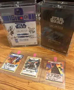 Star Wars Unlimited Convention Exclusive 2024 & 2025 + Promo Cards SIGNED! - Image 3