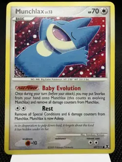 Munchlax 69/111 - Platinum Rising Rivals Pokemon Card NM - Image 1
