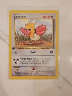 Spearow 62/64 - 1st Edition - Jungle Set WOTC POKEMON CARD - NM - Image 1