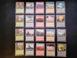 1 each of: MIR, IA, ONS, MM, ODY, INV - Basic Land Set MtG Magic the Gathering - Image 1