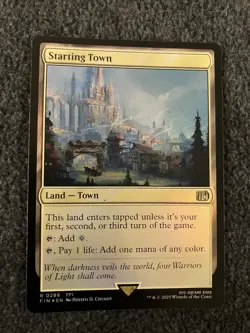 Magic The Gathering MTG - Starting Town Foil - Final Fantasy - Image 1