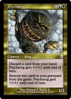MTG MAGIC THE GATHERING - PSYCHATOG - ODYSSEY - NEAR MINT! - Image 1