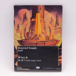 Deserted Temple (Foil Borderless #0056) - NM - EOS EOE Stellar #56 - MTG Magic - Image 1