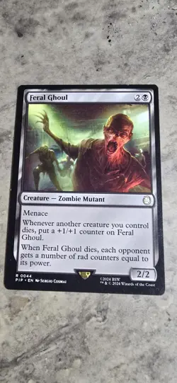 Feral Ghoul Universes Beyond: Fallout Regular Creature Zombie Rare MTG NM - Image 1