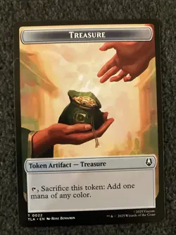 Magic MTG - Aang, Awoken Avatar - Treasure Double-Sided Token - Avatar TLA - Image 2