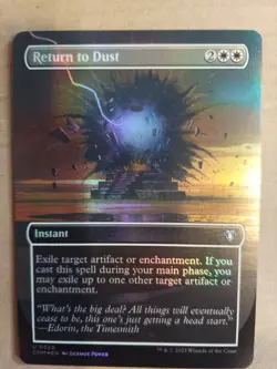Return to Dust (Borderless) Commander Masters Foil - Image 1