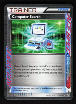 Computer Search 137/149 Boundaries Crossed Rare ACE Pokemon LP - Image 1