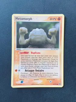 Carte Pokemon Metamorph 62/113 Racaillou Ex Especes Delta Bloc Ex Near Mint NM - Image 1