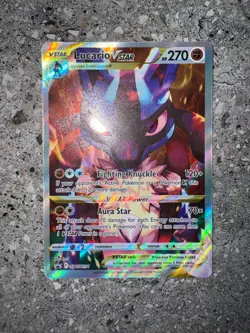 Pokemon TCG Cards Lucario VSTAR SWSH291 Black Star Promo Holo NM - Image 3