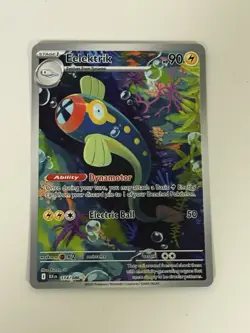 Pokemon TCG Illustration Rare Holo Eelektrik 114/086 S&V Black Bolt NM Card - Image 1