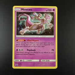 Mewtwo SM214 Pokemon Sun & Moon Black Star Promo Holo Card - Image 1