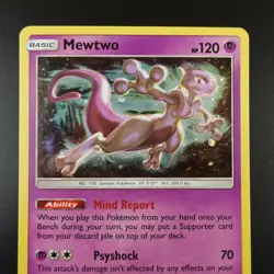 Mewtwo SM214 Pokemon Sun & Moon Black Star Promo Holo Card - Image 2
