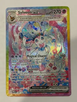 Sylveon EX 156/131 SV Prismatic Evolutions SIR Holo Pokemon Card FRESH PULL NM/M - Image 2