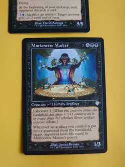 Herald of Anguish & Marionette MAster Black MTG 2 Card. - Image 2