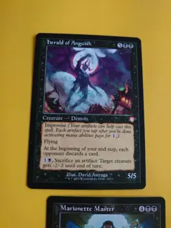 Herald of Anguish & Marionette MAster Black MTG 2 Card. - Image 4
