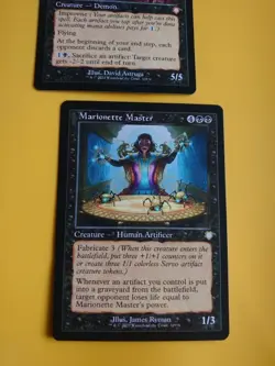 Herald of Anguish & Marionette MAster Black MTG 2 Card. - Image 5
