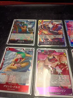One Piece Ccg Holo Character Card Lot - Image 2