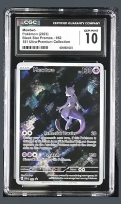 Pokemon Mewtwo Promo 052 CGC 10 Gem Mint Pokemon Card - Image 1