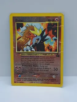 Pokemon TCG Entei Wizards Black Star Promos 34 Holo Promo Promo Damaged - Image 1