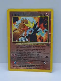 Pokemon TCG Entei Wizards Black Star Promos 34 Holo Promo Promo Damaged - Image 3